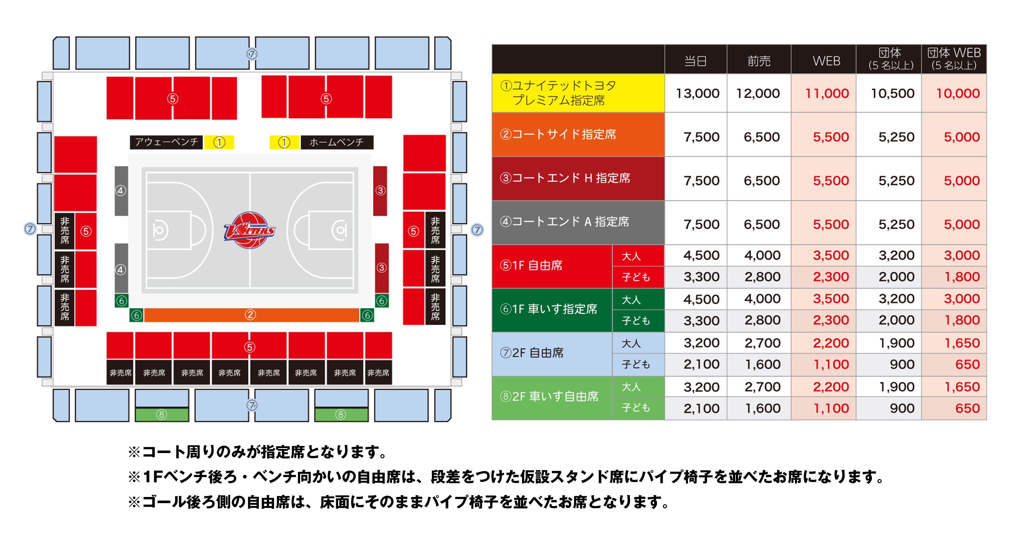 TICKET -座席図・チケット価格-