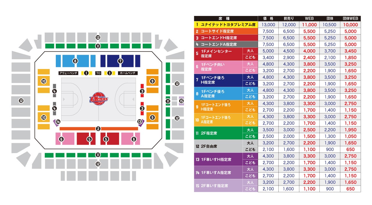 TICKET -座席図・チケット価格-